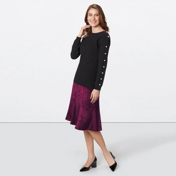 Adalynn Faux Suede Skirt - Picture 3 of 5